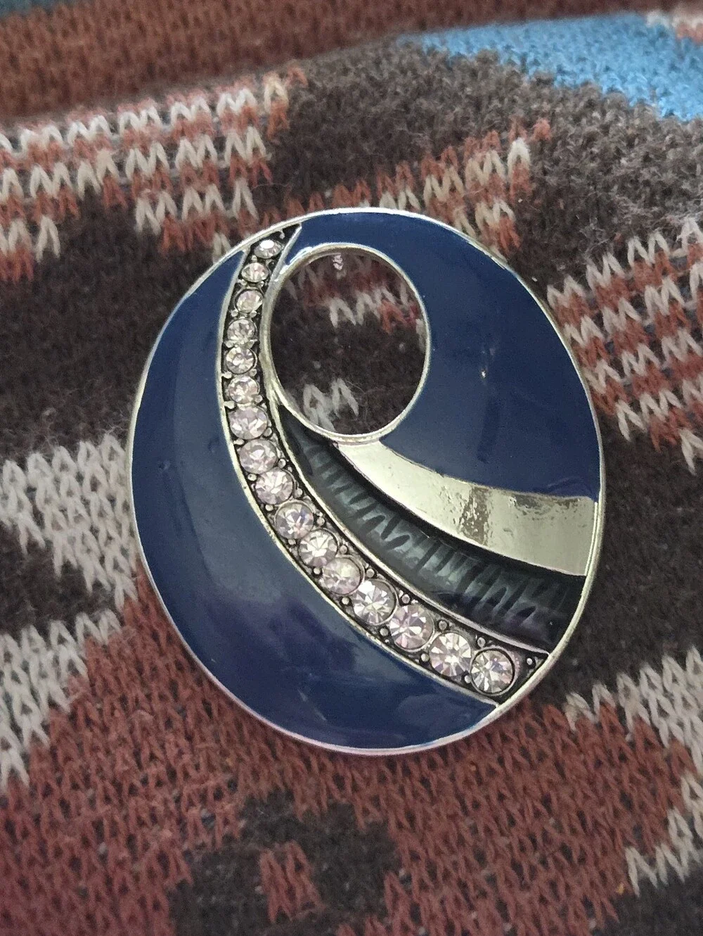 Blue Crystal Accent Women's Pendant